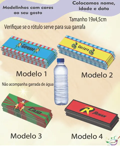Rótulo Água Mineral-robin