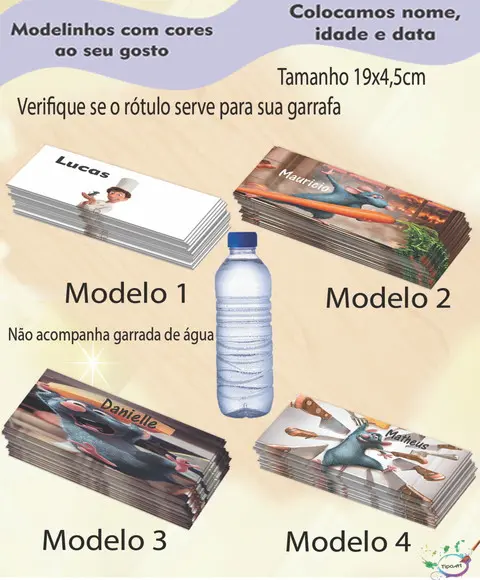 Rótulo Água Mineral-ratatouille