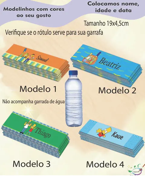 Rótulo Água Mineral-simpson
