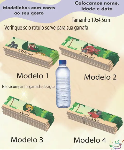 Rótulo Água Mineral-tarzan