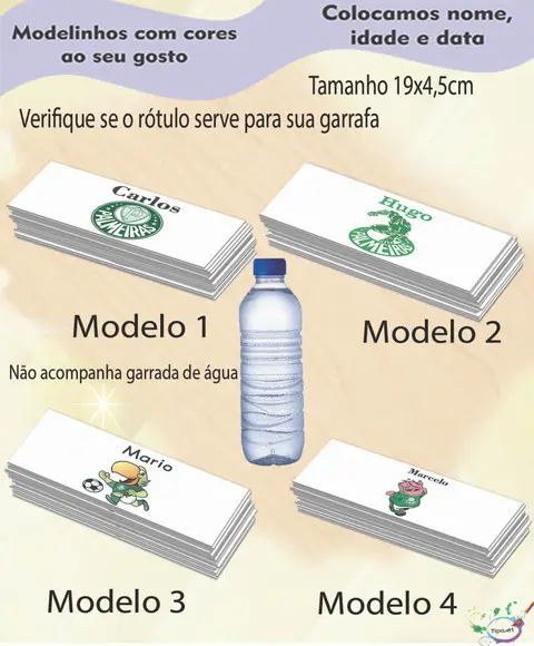 Rótulo Água Mineral-verdão