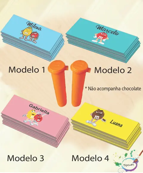Rotulo Chocolate(confete) -m&m