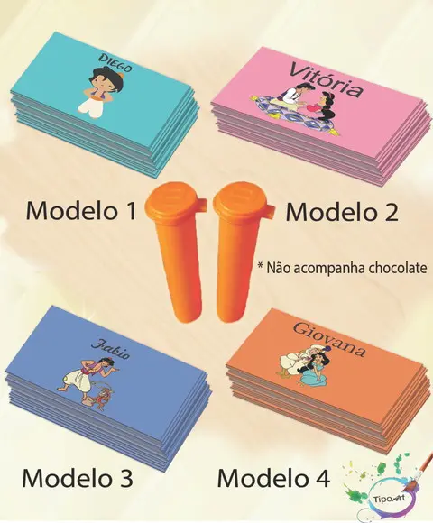 Rotulo Chocolate(confete)-aladim