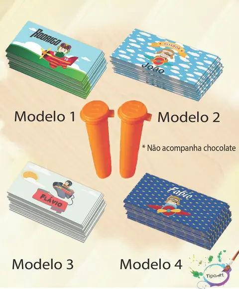 Rotulo Chocolate(confete)-aviador