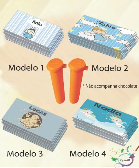 Rotulo Chocolate(confete)-batizado