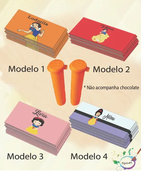 Rotulo Chocolate(confete)-branca de Neve