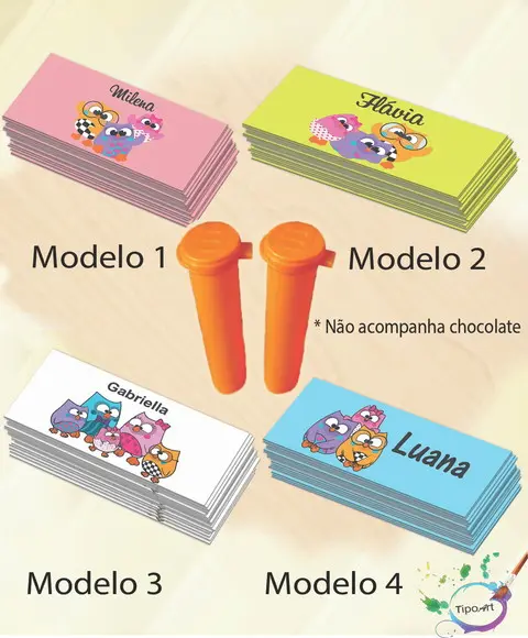 Rotulo Chocolate(confete)-bubu e as Corujinhas