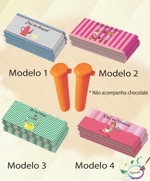 Rotulo Chocolate(confete)-chá de Cozinha/panela