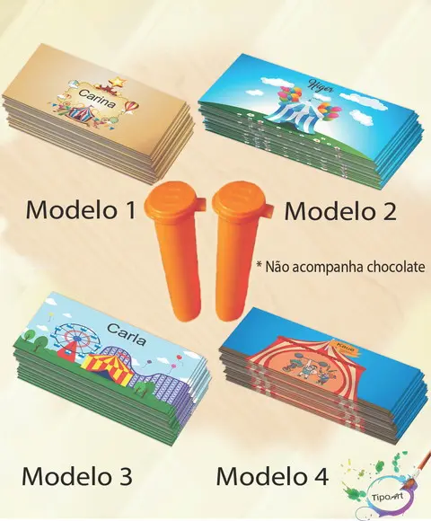 Rotulo Chocolate(confete)-circo