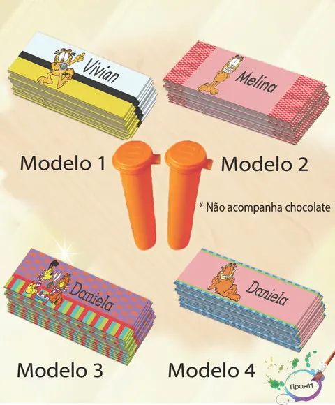 Rotulo Chocolate(confete)-garfield