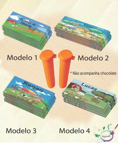 Rotulo Chocolate(confete)-fazendinha