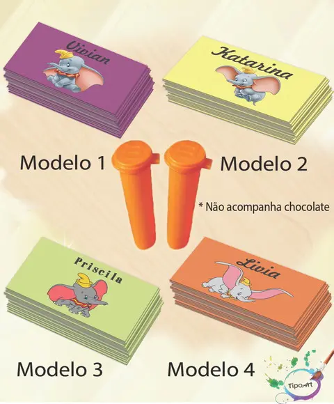 Rotulo Chocolate(confete)-dumbo