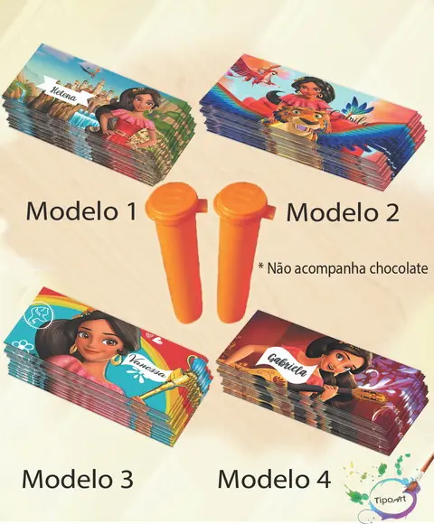 Rotulo Chocolate(confete)-elena de Avalor