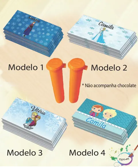 Rotulo Chocolate(confete)-frozen