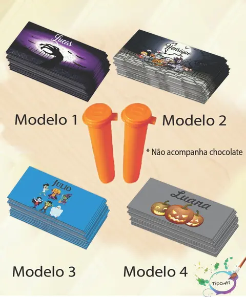 Rotulo Chocolate(confete)-halloween#2