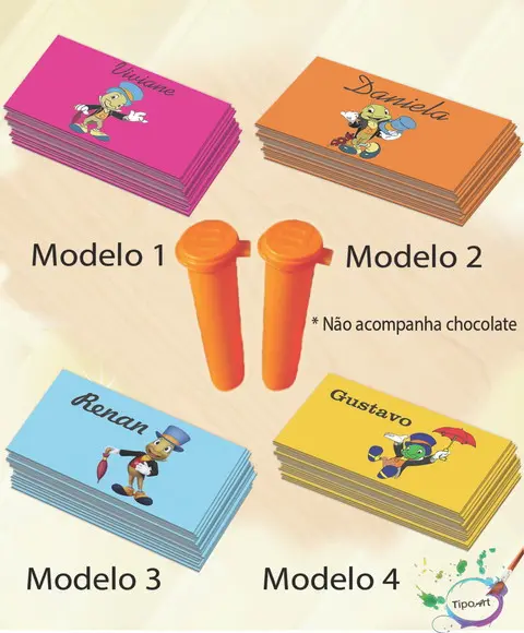 Rotulo Chocolate(confete)-grilo Falante