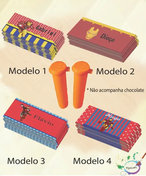 Rotulo Chocolate(confete)-homem de Ferro