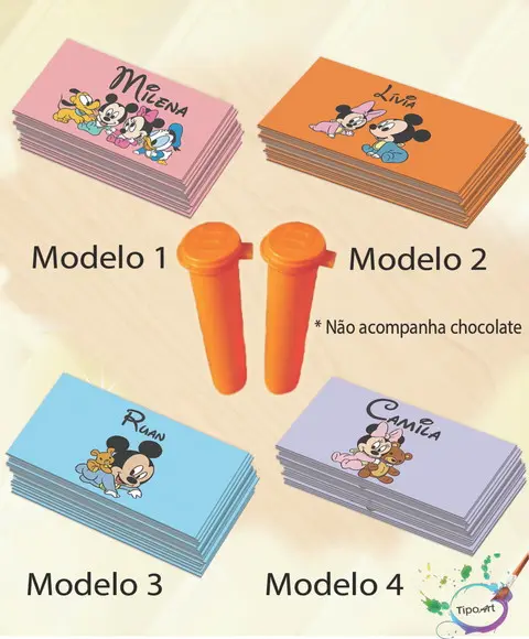 Rotulo Chocolate(confete)-mickey Baby