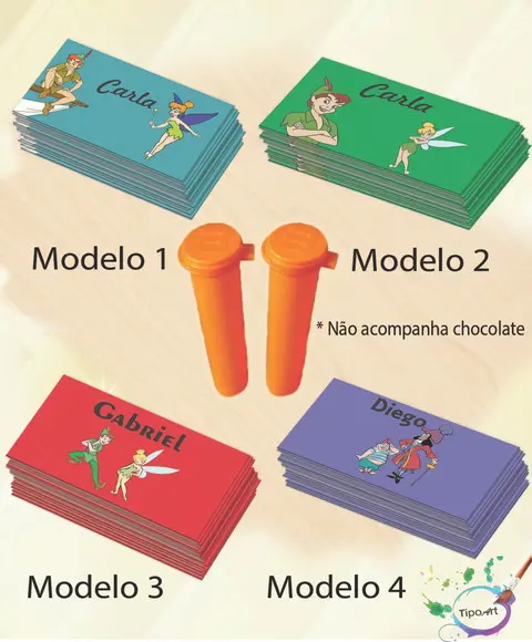 Rotulo Chocolate(confete)-peter Pan