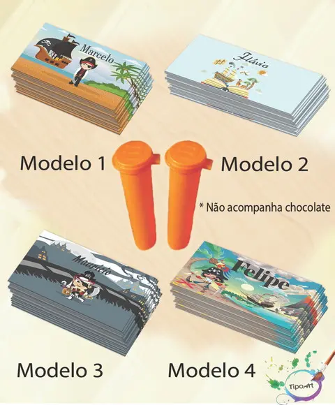 Rotulo Chocolate(confete)-pirata