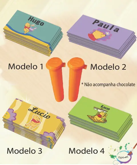Rotulo Chocolate(confete)-pooh