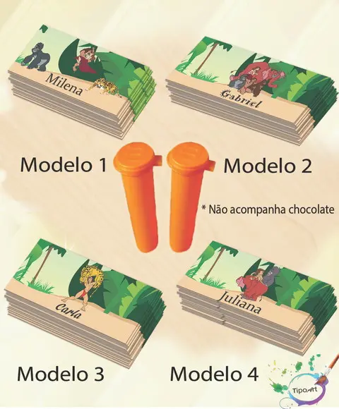Rotulo Chocolate(confete)-tarzan