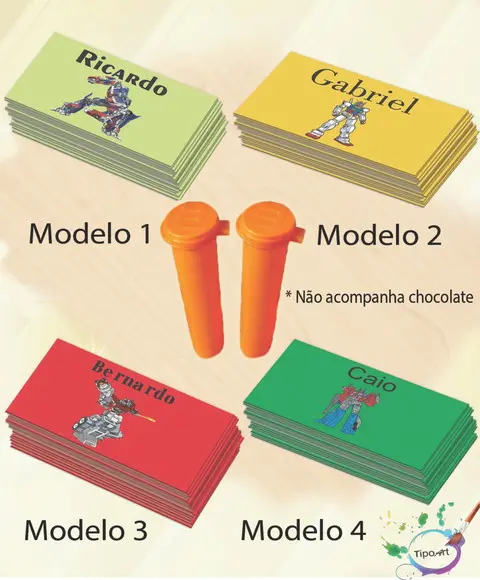 Rotulo Chocolate(confete)-transformers