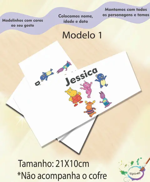 Rotulo Cofre -backyardigans