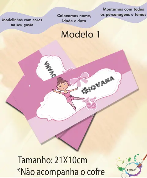 Rotulo Cofre -bailarina