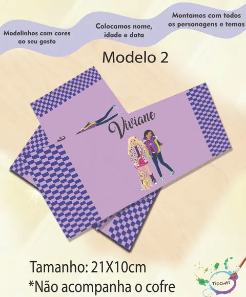 Rotulo Cofre -barbie