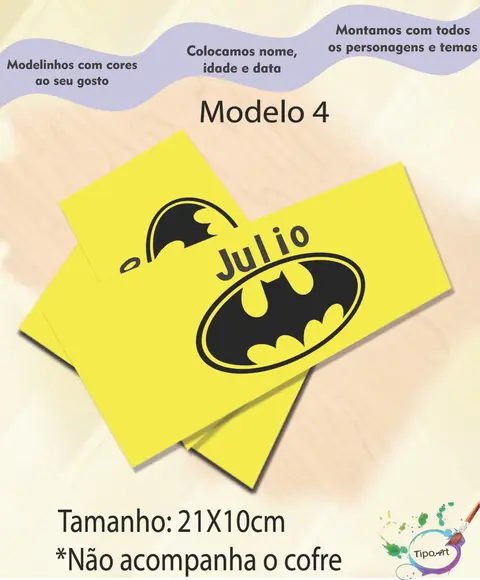 Rotulo Cofre -batman