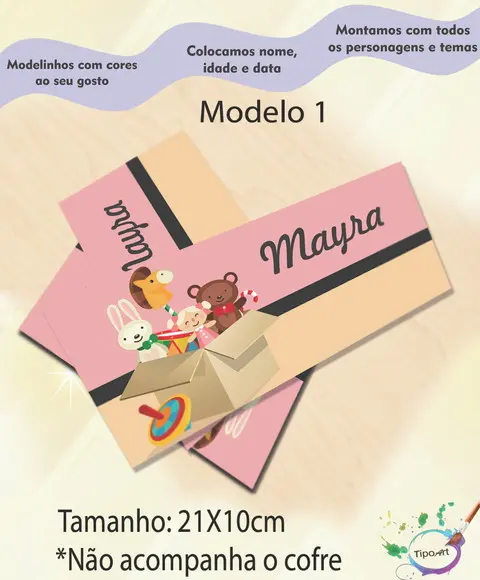 Rotulo Cofre -boneca