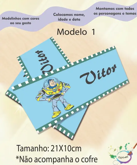 Rotulo Cofre -buzz Lightyear