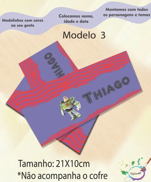 Rotulo Cofre -buzz Lightyear
