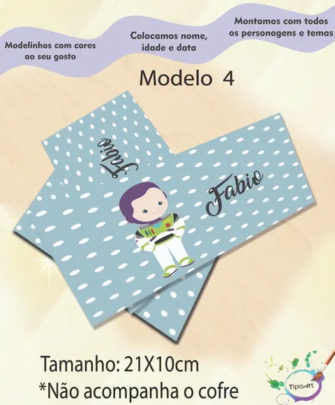 Rotulo Cofre -buzz Lightyear