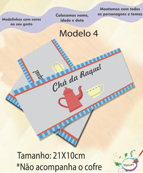 Rotulo Cofre -chá de Cozinha