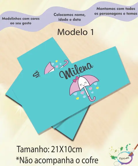 Rotulo Cofre -chuva de Amor