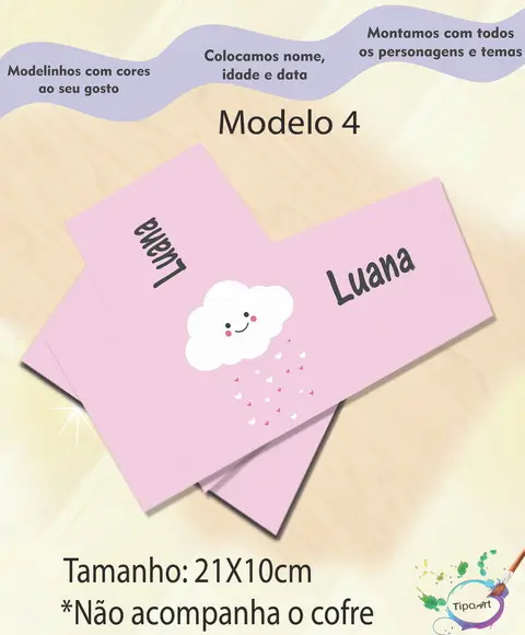 Rotulo Cofre -chuva de Amor