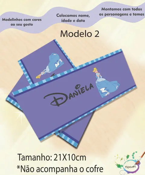 Rotulo Cofre -cinderela