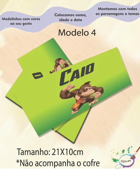 Rotulo Cofre -donkey Kong