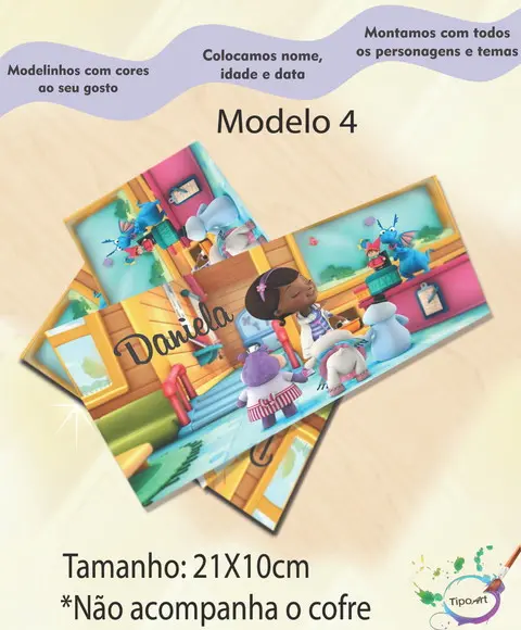 Rotulo Cofre -doutora Brinquedos