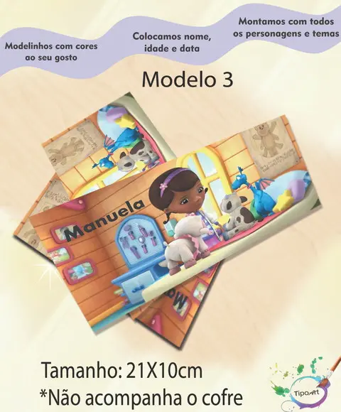 Rotulo Cofre -doutora Brinquedos