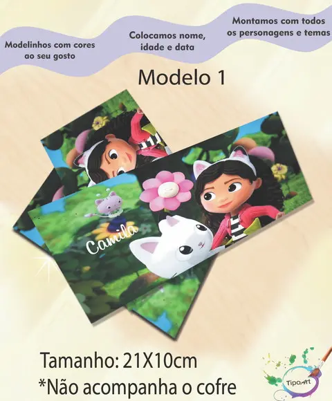 Rotulo Cofre -gabi Casa Mágica