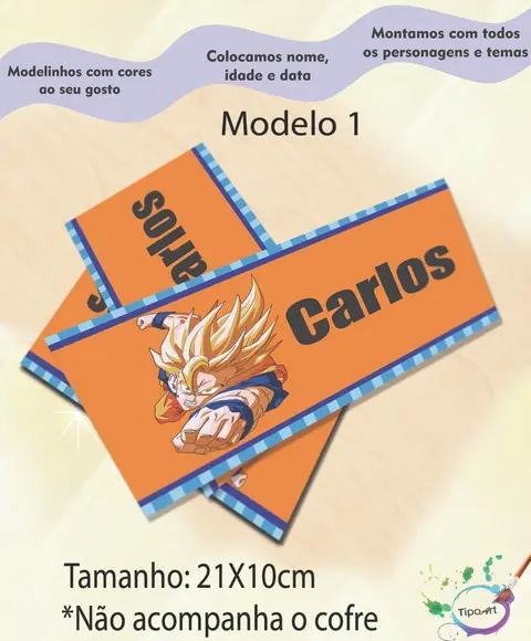 Rotulo Cofre -goku