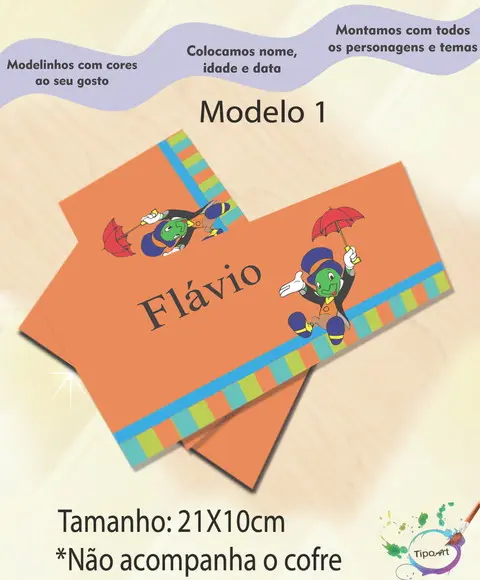 Rotulo Cofre -grilo Falante