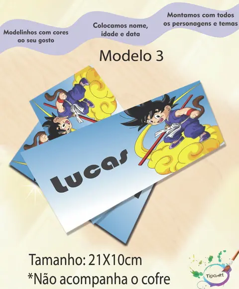 Rotulo Cofre -goku