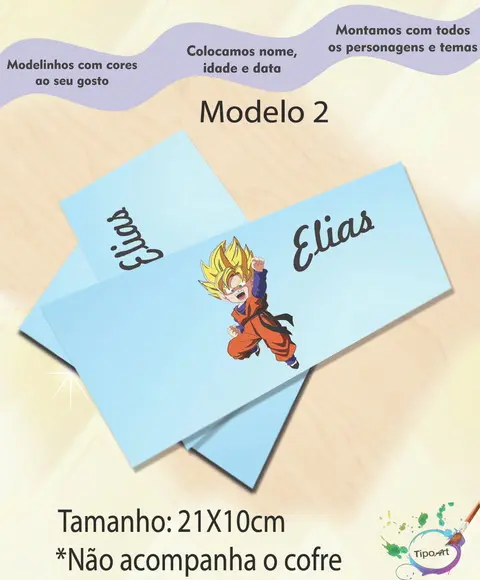 Rotulo Cofre -goku
