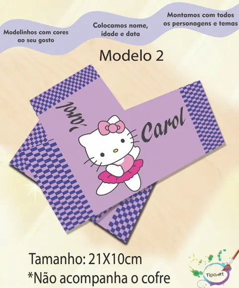 Rotulo Cofre -hello Kitty