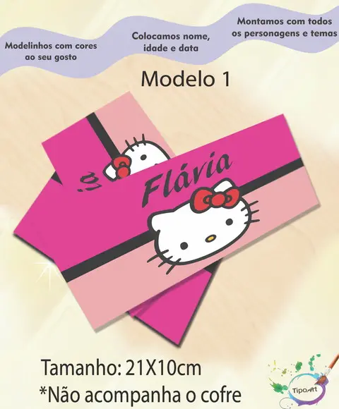 Rotulo Cofre -hello Kitty