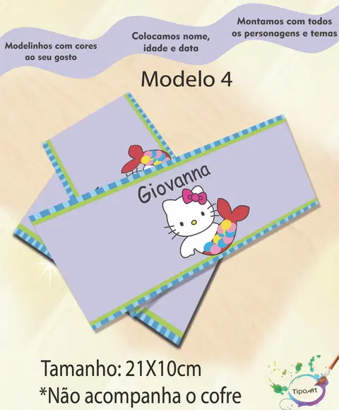 Rotulo Cofre -hello Kitty